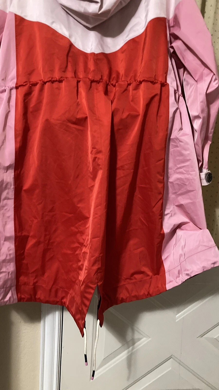 NUOVO parka con cappuccio oversize Tory Burch multicolore taglia M