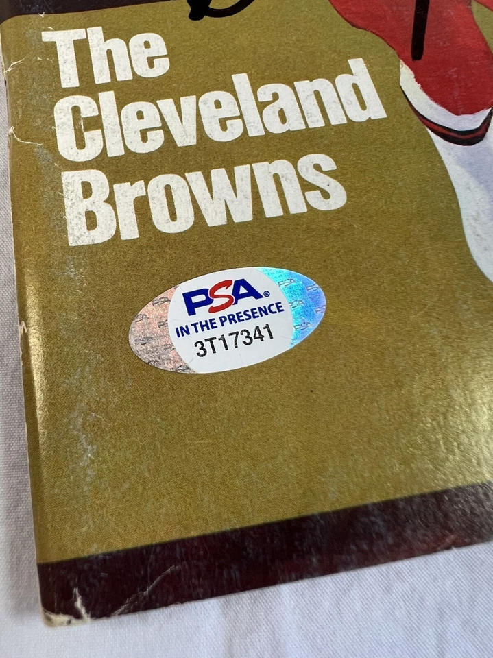 VTG Gregory Donald Pruitt Cleveland Browns Signed Autograph Magazine PSA COA - Image 2 of 4