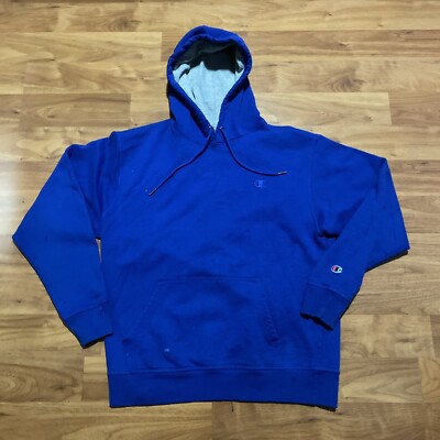 Champion Authentic Royal Blue Hoodie Men's Size Large