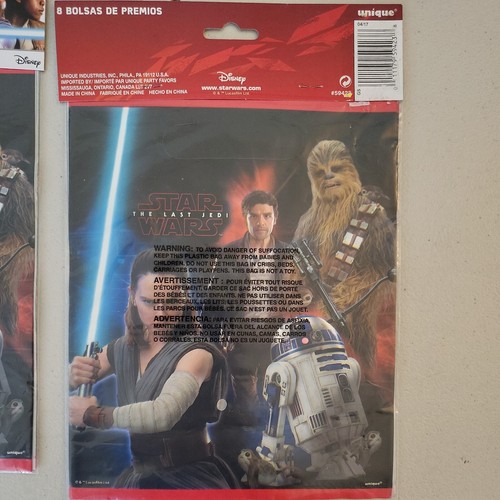 (16) Star Wars Party Invitations & Envelopes (1) Happy Birthday Banner (16) Bags - Picture 7 of 12