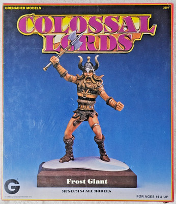 NEW 1990 Colossal Lords Frost Giant Grenadier Models  #3301 - RARE SEALED VTG