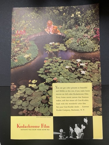 Vintage 1940 Kodachrome Film Beautiful and Lifelike Ad Advertisement - Picture 2 of 2