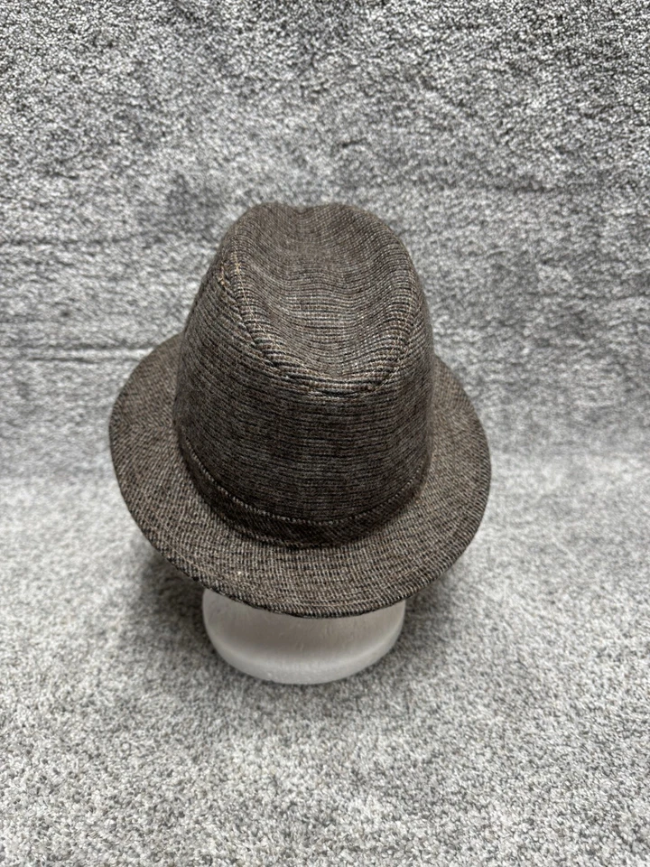 Sombrero Fedora De Colección Años 80 Para Hombres Mediano 7-7.5 Dapper Antiguo Dinero Mob Esposa Formal Preppy Foto 3 de 4