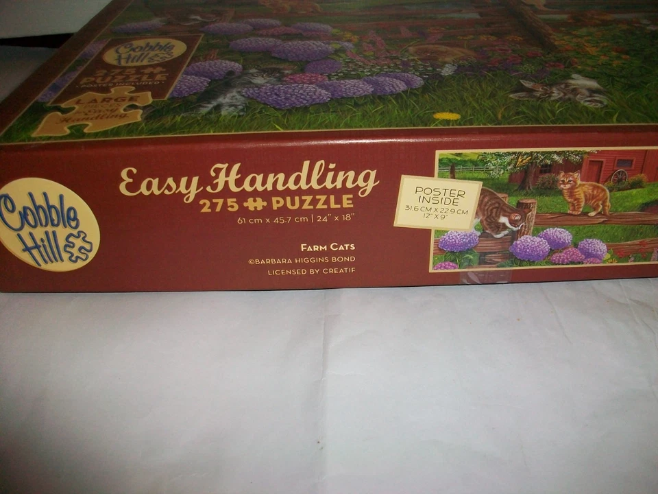 Lot of 5 - 275-304 pc Jigsaw Puzzles -Summer Fall Landscapes-Cats-Birds-Flowers - Image 3 of 4