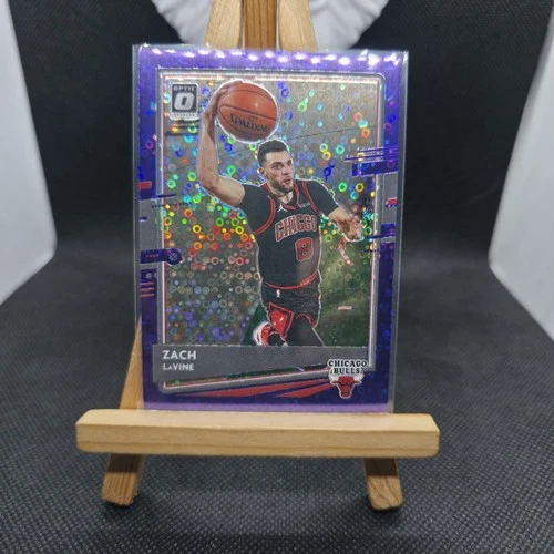 2020-21 Panini Donruss Optic Fast Break Purple Prizm 61/95 Zach LaVine #116