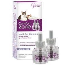 COMFORT ZONE Multi Cat Calming Diffuser Refill, 2 Pack 2 pack, Multi-colored