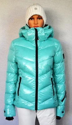 BOGNER SAELLY 2 F+I DAMEN SKIJACKE SKI JACKE TÜRKIS SHINY UVP 650 € Gr 36 S NEU - Bild 1 von 4