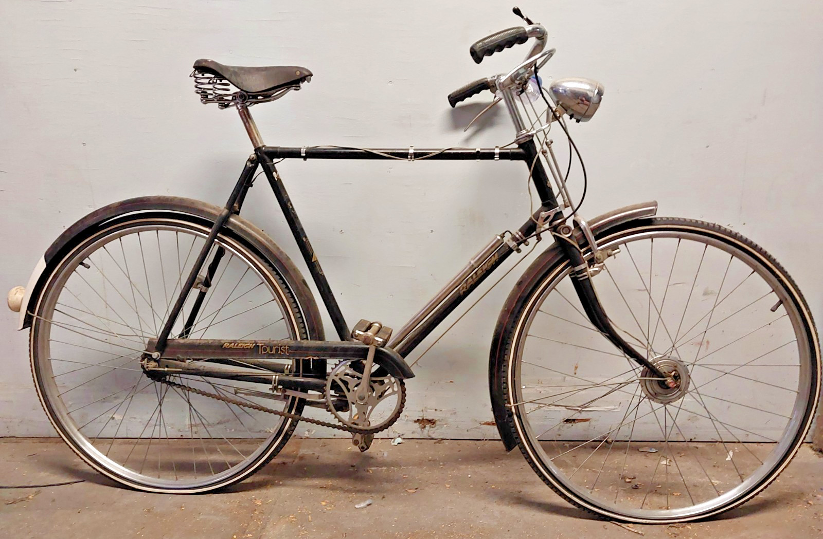 1967 Raleigh Tourist Cruiser Bike 24" XLarge 5 Speed Sturmey Archer Lugged Steel