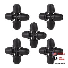 1/4 inch Drip Irrigation Fittings, Lock Barbed 4 Way Couplings for Black-4-Way