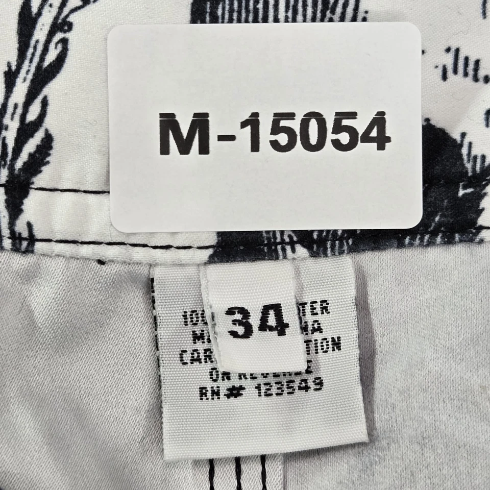 Rusty Men Board Shorts 34 Black Red Logo Embroidery Graphic Print Skull Lion - Image 2 of 4