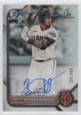 2022 Bowman Chrome Prospect Refractor 225/499 Ricardo Genoves #CPA-RGV Auto 1bi0