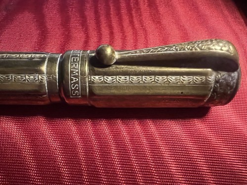 🔴 VAITERMASS penna stilografica rientrante retrattile pennino ORO 14KT vintage