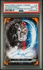 JAYDEN DANIELS 2024 Topps Chrome Cosmic Equinox Orange Galactic Au RC /25 PSA 10