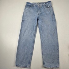 Abercrombie Fitch The Dad High Rise Light Wash Denim Jeans Womens Size 31