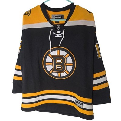 Reebok Boston Bruins Jersey Women XL Black Yellow Excellent Milan Lucic #17