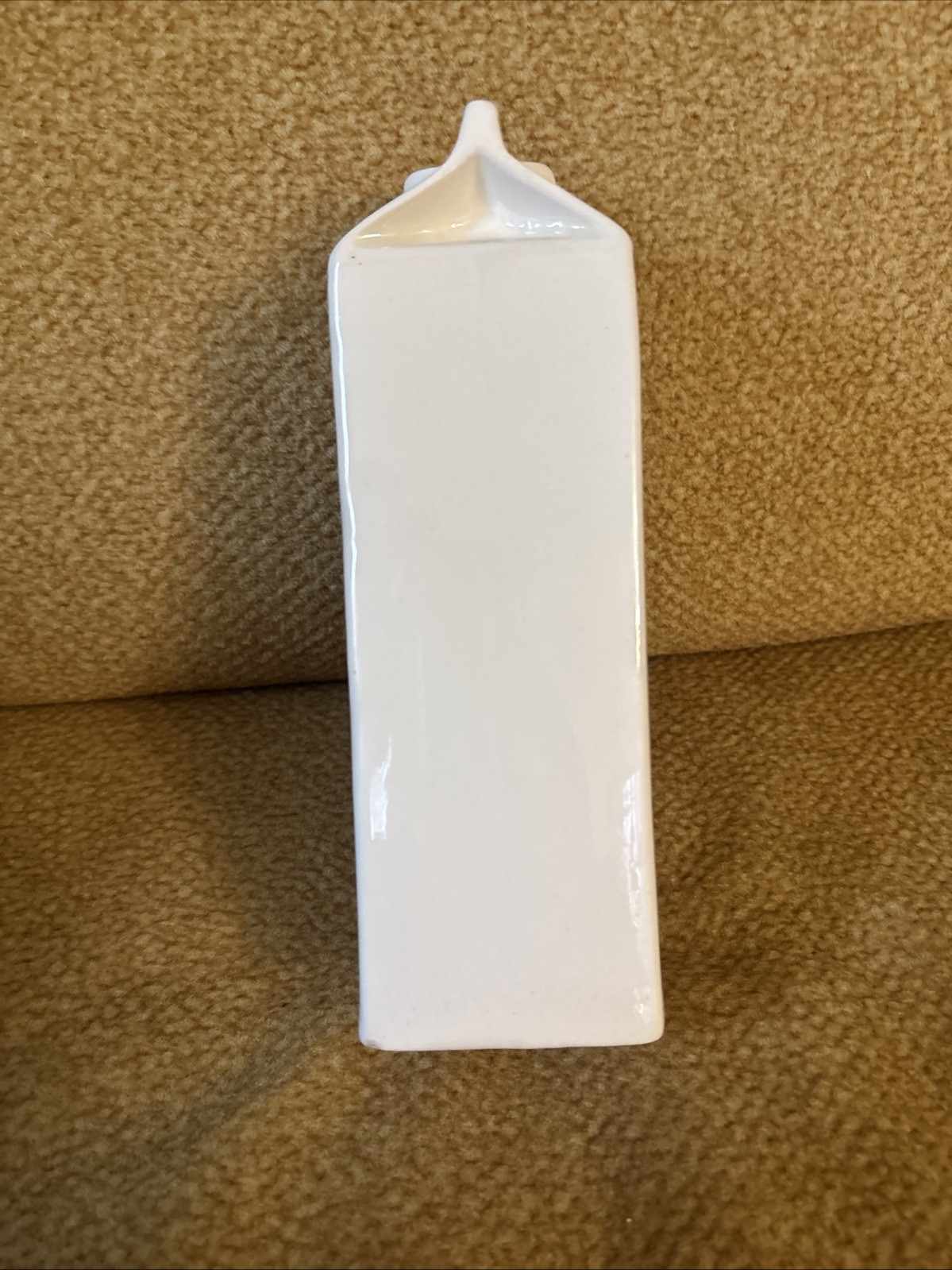 Vintage HOLSTEINS by Margo 1984 Ceramic Large Milk Carton 9” Vase Cow