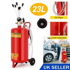 5 Gallon 23L Portable Air Pneumatic Waste Oil Garage Fluid Extractor Drain Tank