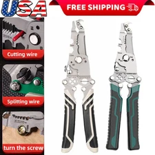 Wire Stripper Pliers Multifunctional Electric Cable Stripper Crimper Cutter Tool