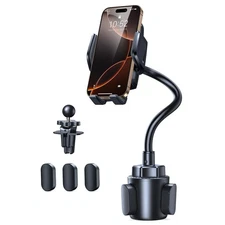 Cup Phone Holder for Car - Adjustable Gooseneck Cup Holder Cradle Car Mount w...