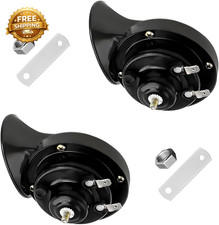 2 Pcs Super Loud Train Horns 12v Waterproof Snail Raging Sound Electric Horn 2 Pcs Super Loud Train Horns 12v Waterproof Snail Raging Sound Electric Horn