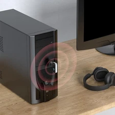 Bluetooth 5.3 Transmitter Receiver Wireless Audio 3.5mm Mic w/ JackDE Y4G4