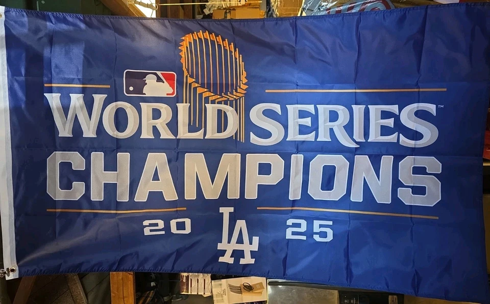 Los Angeles Dodgers 3x5 FT Flag  2025 World Series Champions  - Image 4 of 4