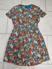 HOBBS NW3 SHORT SLEEVE FLORAL PATTERNED DRESS, SIZE 12