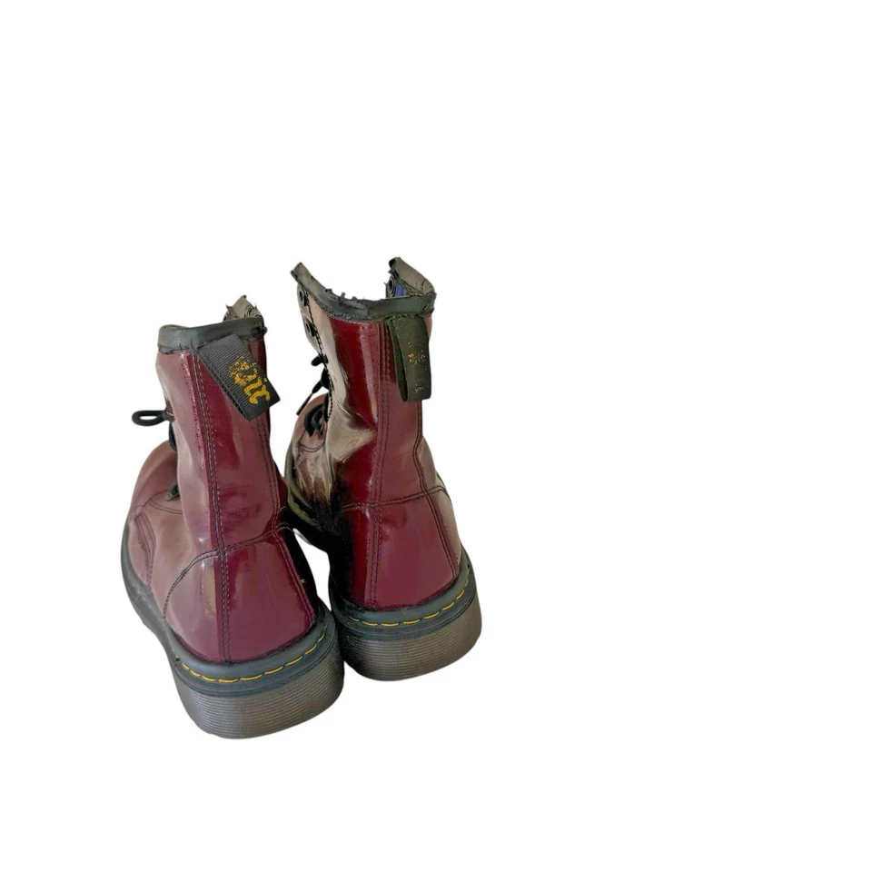 Botas de combate Dr. Martens rojo cereza con cordones para mujer talla US 7.5 / UK 5.5 / EU 38 Foto 4 de 4