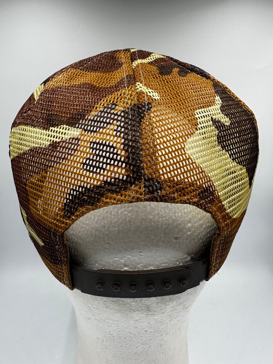 B&G Wireline Service Vtg Semco Trucker Hat Adjustable Camo Mesh Snapback