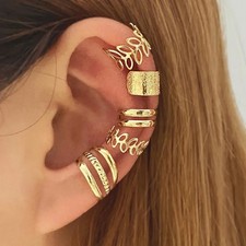  Earring Ear Cuff Clip On Cartilage Helix Non-Piercing Ear Clip Gift