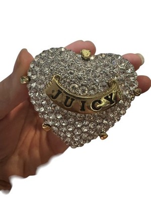 JUICY COUTURE Key Ring Fob Purse Charm BIG Engagement Ring