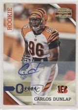 2010 Gridiron Gear Platinum O's Signatures /25 Carlos Dunlap #163 Rookie Auto RC