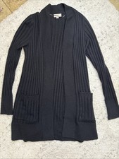 Loft Outlet Open Cardigan in Black Size XS