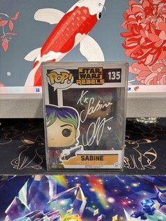 Natasha Liu Bordizzo Signed Sabine Wren Funko Pop! Vinyl Star Wars SWAU COA