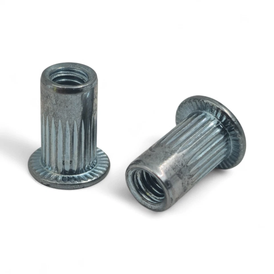 RIVNUTS NUTSERTS STEEL RIVET NUTS FLANGED HEAD THREADED M4 M5 M6 M8 M10 - Image 3 of 4
