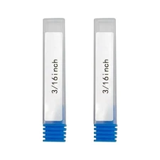 HRC 55 Deg 4 Flute Carbide Square End Mill 3/16" for Alloy Steel Hardened - 2Pcs