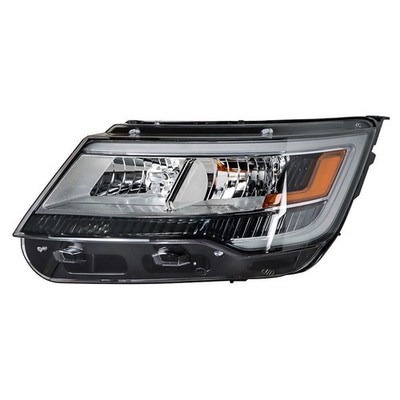 Labwork Left Headlight For Ford Explorer 2016-2018 Halogen w/ LED DRL Clear Lens