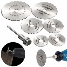 Circular Saw Blade Rotary Tool Wood Cutting Discs Drill Mandrels Cutoff 22-50mm