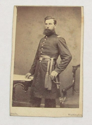 1860's Mathew Brady CDV Civil War General Photograph Signed Brady, Washington