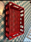 Vintage Red Coca Cola Plastic Crate 18.5x12.5x4.5 Mold Model #464 Huskylite