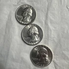 Choice Gem Unc 1950 P+D+S Washington Quarter Collection Lot Set
