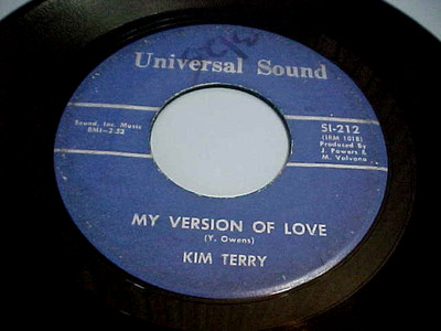 KIM TERRY -MY VERSION OF LOVE/HA DON (CO-PRODUCED BY JOHNNY POWERS) GREAT AUDIO