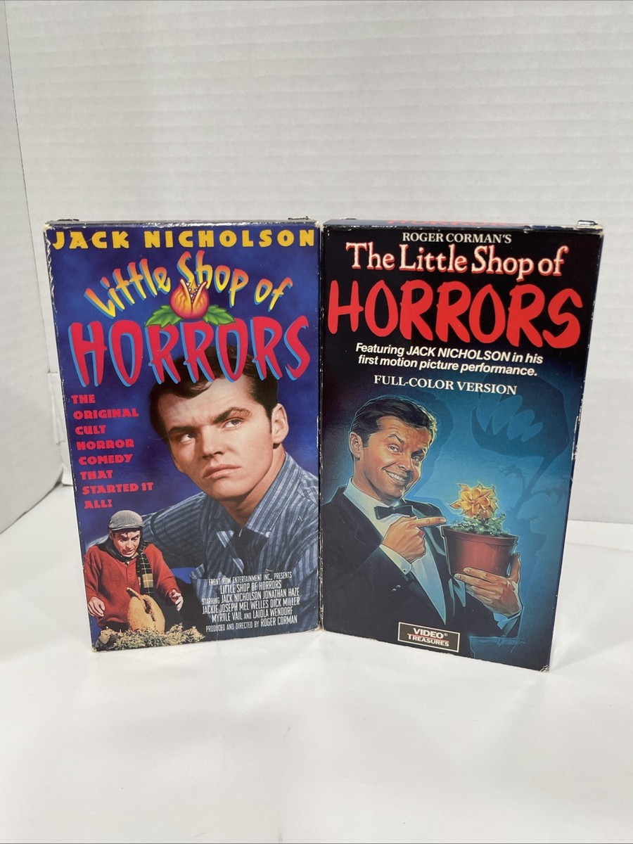 Little Shop of Horrors & The Little Shop VHS Jack Nicholson VGC