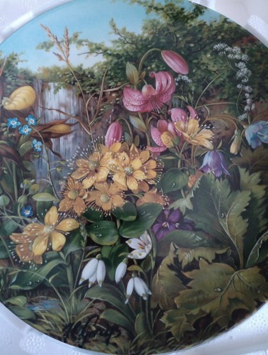 NIB German Furstenberg Wilde Schonheiten Plate 1990 By The Waterfall - Picture 2 of 4