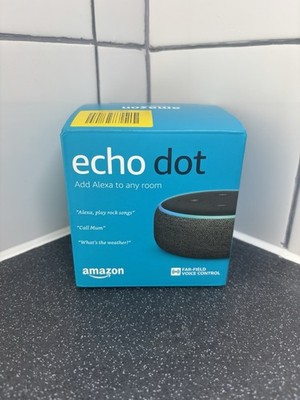 Amazon Echo 3. Generation Bluetooth Smart Lautsprecher Brandneu Versiegelt