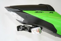 Nummernschildhalterung R&G Racing Schwarz Kawasaki