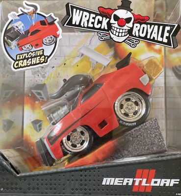MGA Wreck Royale Demolition Derby Explosive Meatloaf Crashing Red Race Car 