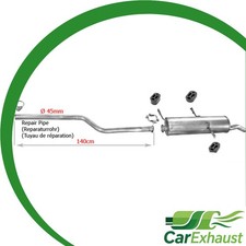 Auspuff für CITROEN ZX 1.9 D 68PS Kombi mit Kat. 1994-1998 Schalldämpfer