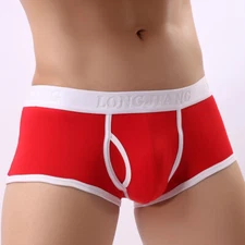 ZONBAILON Men's Underwear Soft Cotton Comfortable U Convex Breathable Boxer