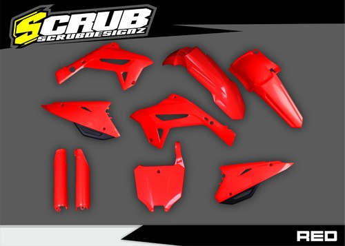 Honda 2000-2001 CR125R CR250R | New Polisport CR Restyle Plastic kit 2023 Red - Picture 2 of 5